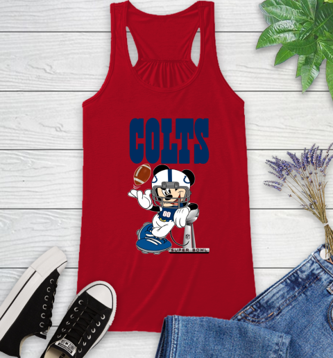 NFL Indianapolis Colts Mickey Mouse Disney Super Bowl Football T Shirt Racerback Tank 6