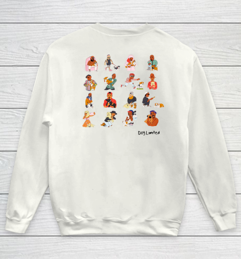 Rappers With Puppies Front and Back Youth Sweatshirt 5