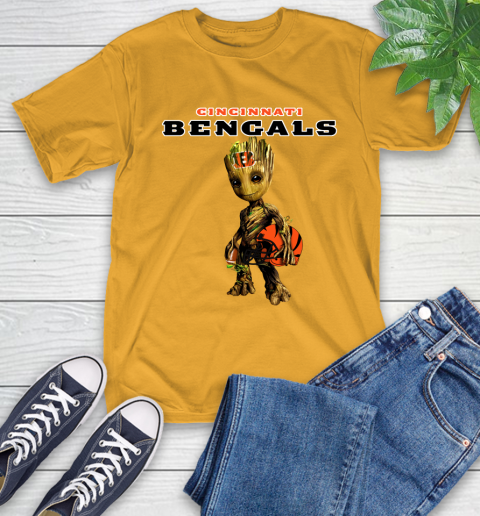 Cincinnati Bengals NFL Football Groot Marvel Guardians Of The Galaxy T-Shirt 3