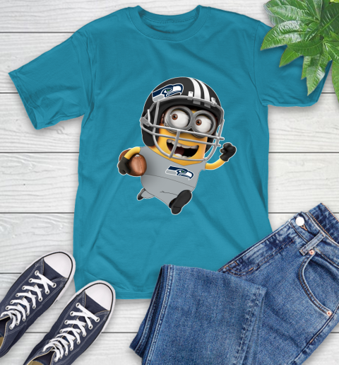 NFL Seattle Seahawks Minions Disney Football Sports T-Shirt 8