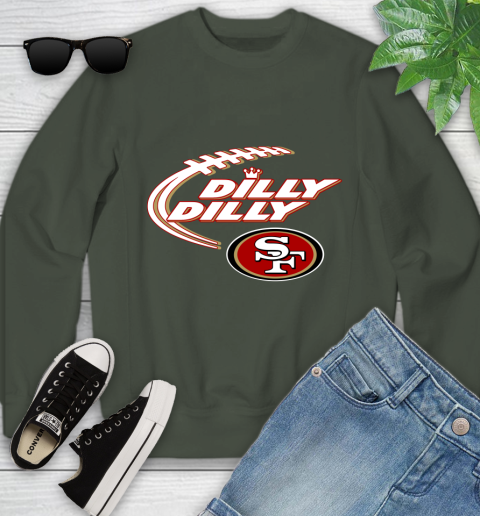 NFL San Francisco 49ers Dilly Dilly Football Sports Youth Sweatshirt 10