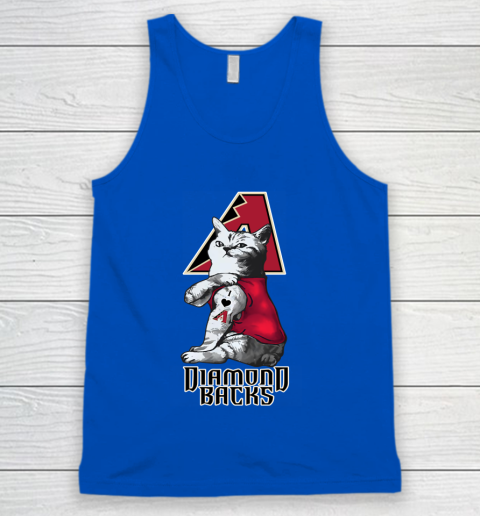 MLB Baseball My Cat Loves Arizona Diamondbacks Tank Top 4