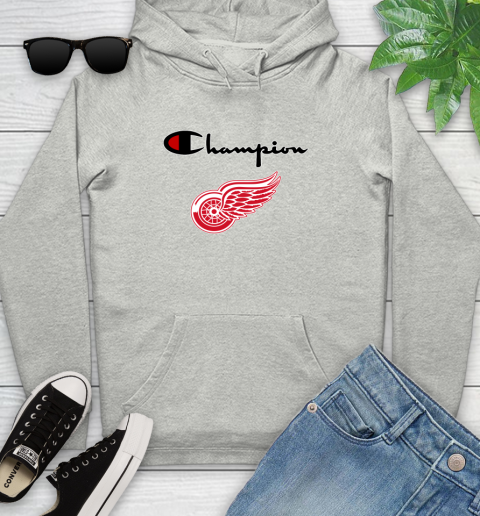 NHL Hockey Detroit Red Wings Champion Shirt Youth Hoodie