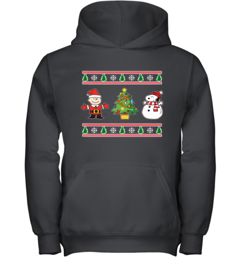 Snoopy And Woodstock Ugly Christmas Youth Hoodie