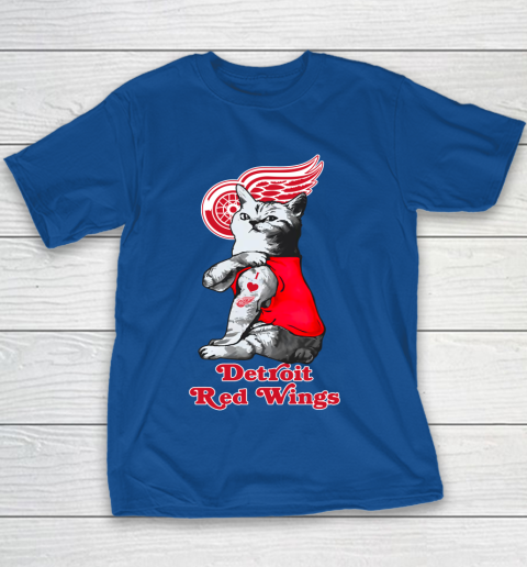 NHL My Cat Loves Detroit Red Wings Hockey Youth T-Shirt 6