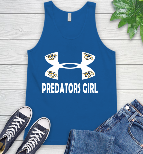 NHL Nashville Predators Girl Under Armour Hockey Sports Tank Top 4