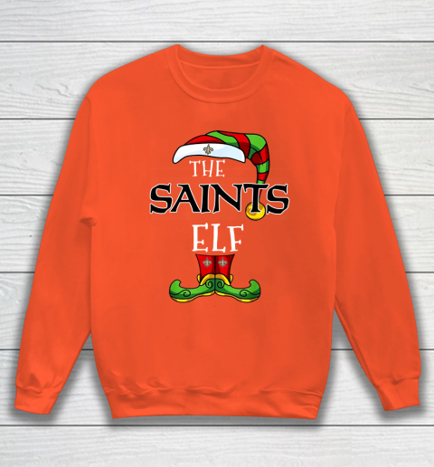 New Orleans Saints Christmas ELF Funny NFL Sweatshirt 3