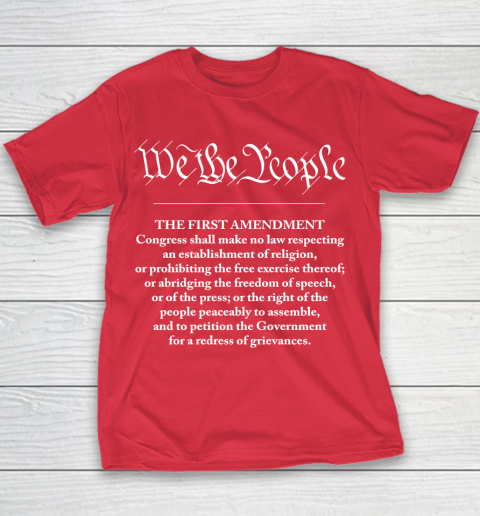 We The People  First Amendment Youth T-Shirt 7
