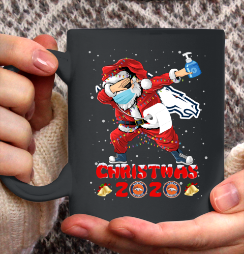 Denver Broncos Funny Santa Claus Dabbing Christmas 2020 NFL Ceramic Mug 11oz