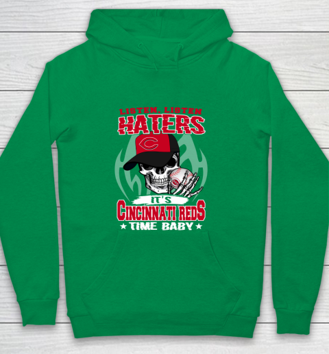 Listen Haters It is REDS Time Baby MLB Youth Hoodie 4