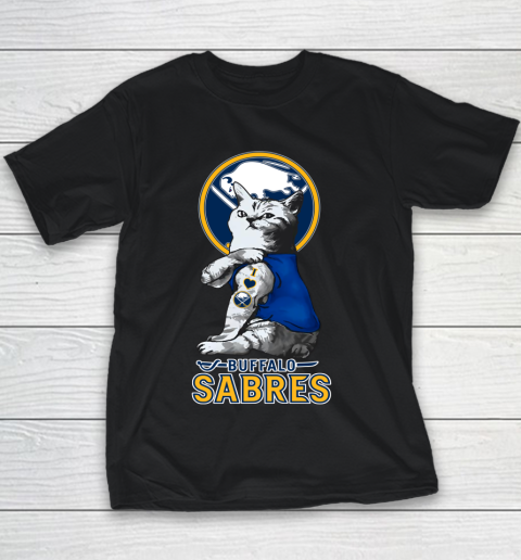 NHL My Cat Loves Buffalo Sabres Hockey Youth T-Shirt