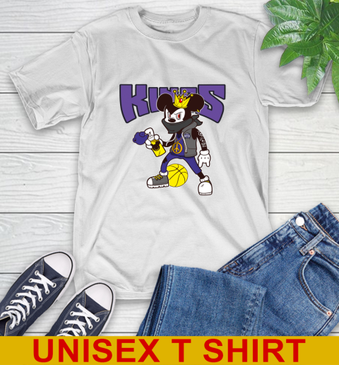 Sacramento Kings NBA Basketball Mickey Peace Sign Sports T-Shirt