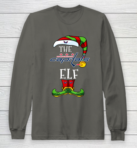 Washington Capitals Christmas ELF Funny NHL Long Sleeve T-Shirt 5