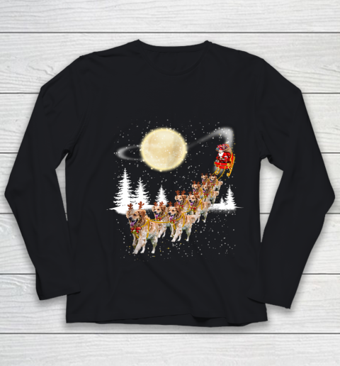 Golden Retriever Reindeer Christmas Youth Long Sleeve