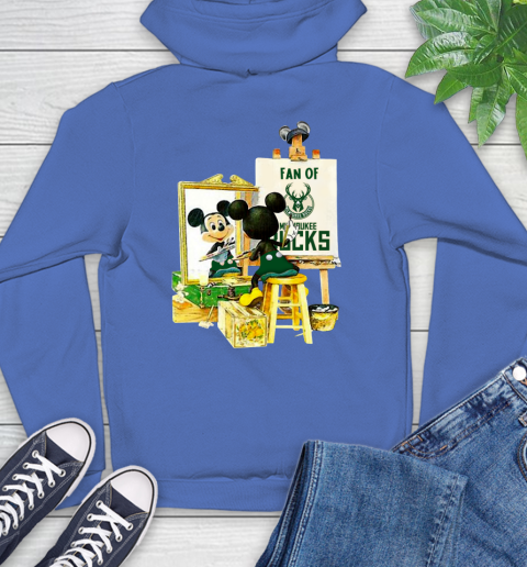 NBA Basketball Milwaukee Bucks Mickey Drawing Shirt 22