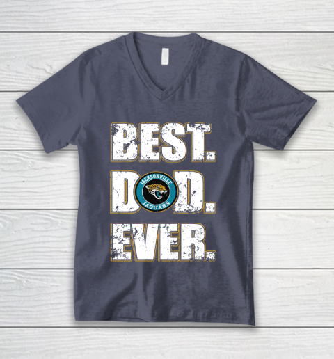 NFL Jacksonville Jaguars Football Best Dad Ever Family Shirt V-Neck T-Shirt 7