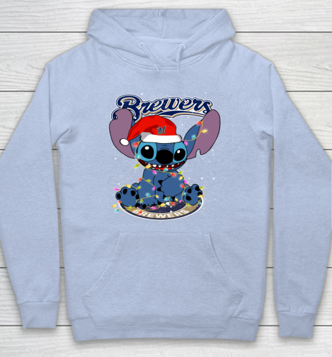Milwaukee Brewers MLB noel stitch Baseball Christmas Hoodie 5