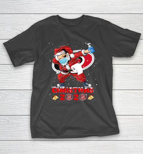 Carolina Hurricanes Funny Santa Claus Dabbing Christmas 2020 NHL T-Shirt