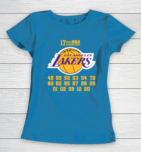 Los Angeles Lakers Finals Champions 17 Time Nba Champions Women's T-Shirt 6