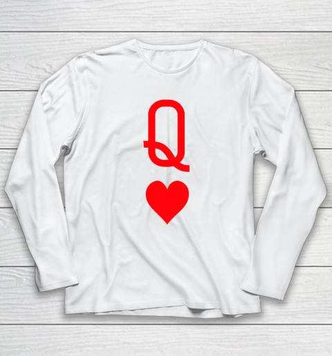 Queen Of Hearts Matching Couple Saint Valentine's Day Long Sleeve T-Shirt