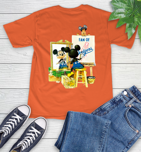 MLB Baseball Los Angeles Dodgers Mickey Drawing Shirt 4