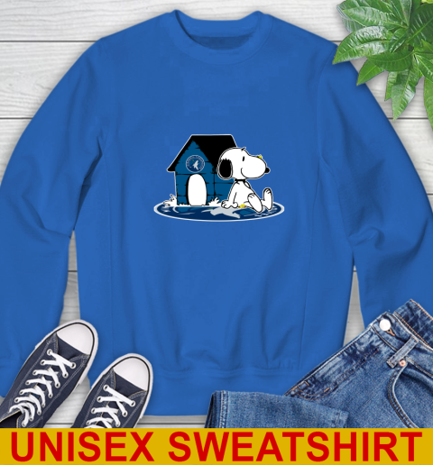 NBA Basketball Minnesota Timberwolves Snoopy The Peanuts Movie Shirt Sweatshirt 9
