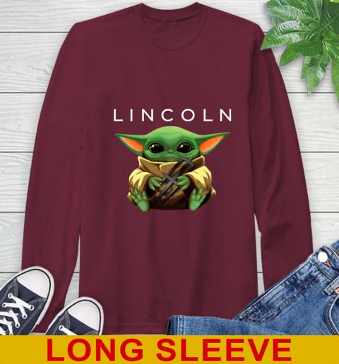 Star Wars Baby Yoda Hugs Lincoln Car Shirt 61