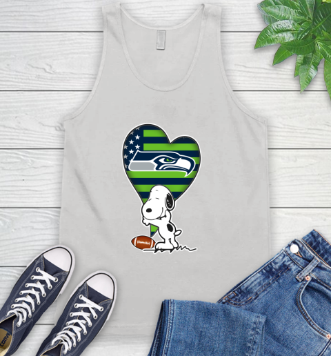 Seattle Seahawks NFL Football The Peanuts Movie Adorable Snoopy Tank Top