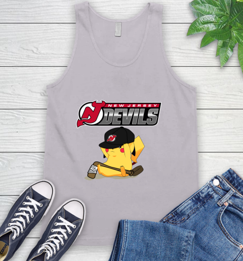 NHL Pikachu Hockey Sports New Jersey Devils Tank Top 4