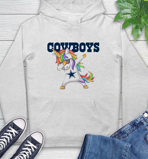 Dallas Cowboys NFL Football Funny Unicorn Dabbing Sports Hoodie
