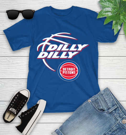 NBA Detroit Pistons Dilly Dilly Basketball Sports Youth T-Shirt 9