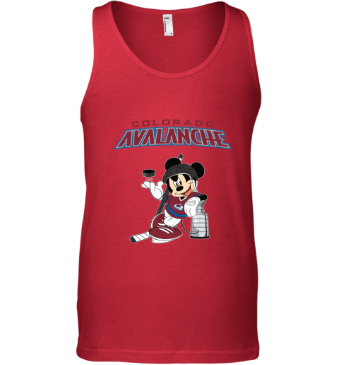 Mickey Colorado Avalanche With The Stanley Cup Hockey NHL Tank Top