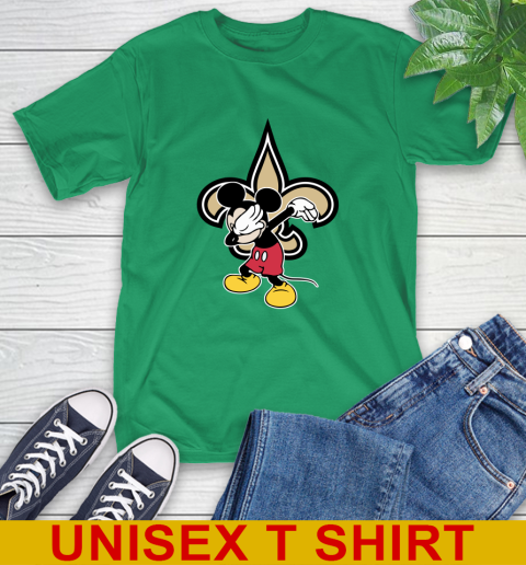 New Orleans Saints NFL Football Dabbing Mickey Disney Sports T-Shirt 7
