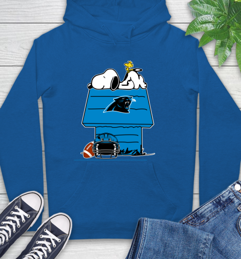 Carolina Panthers NFL Football Snoopy Woodstock The Peanuts Movie Hoodie 9