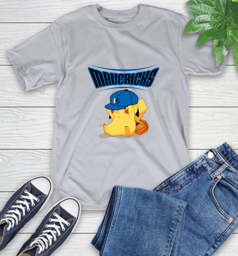 NBA Pikachu Basketball Sports Dallas Mavericks T-Shirt 6