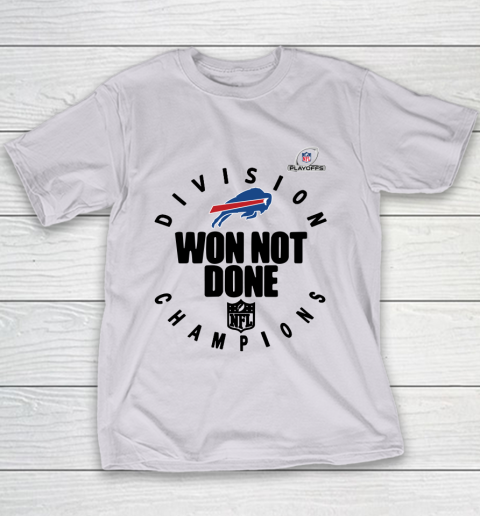 Buffalo Bills East Champions 2020 NFL Playoffs Division Won Not Done Youth T-Shirt 2