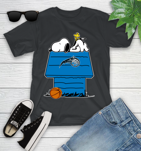 Orlando Magic NBA Basketball Snoopy Woodstock The Peanuts Movie Youth T-Shirt 2