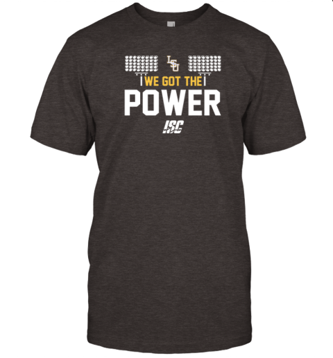 ndpl lsu tigers baseball we got the power premium classic t shirt 2 front dark chocolate