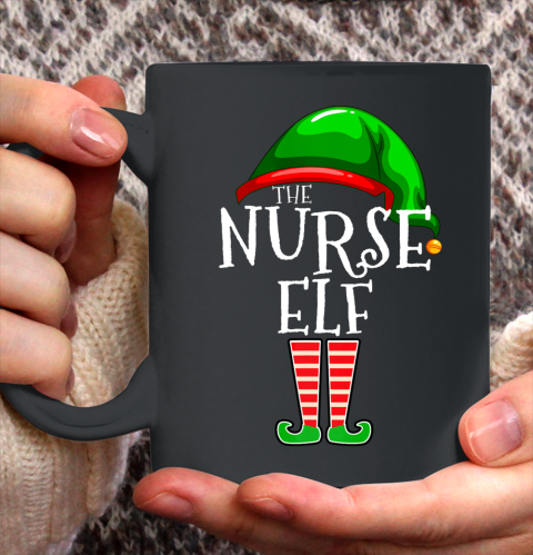 The Nurse Elf Family Matching Group Christmas Gift Funny Ceramic Mug 11oz