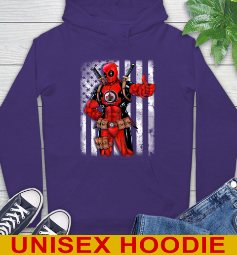 NHL Hockey Vegas Golden Knights Deadpool American Flag Shirt Hoodie 5