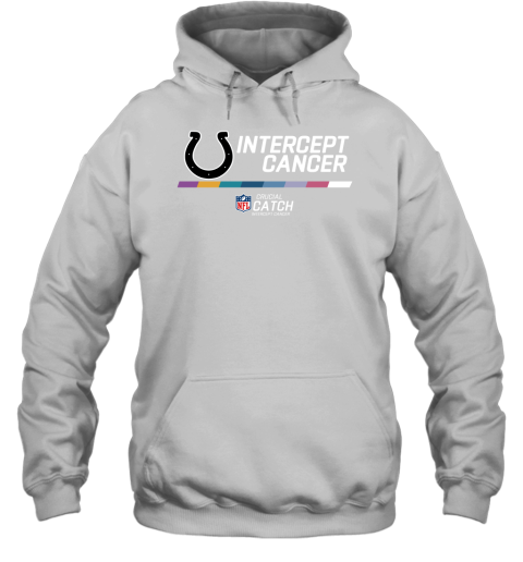 NFL Crucial Catch 2022 Indianapolis Colts 2022 NFL Crucial Catch Intercept  Cancer Hoodie - Limotees