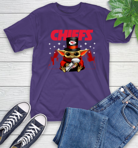 Super Bowl Baby Yoda Loves The Kansas City Chiefs Star Wars NFL Shirts 5