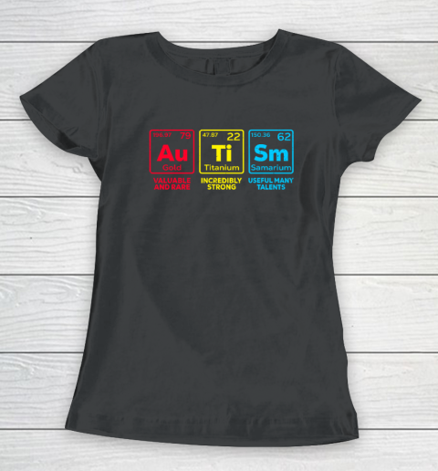 Autism Awareness Elements Periodic Table Women's T-Shirt