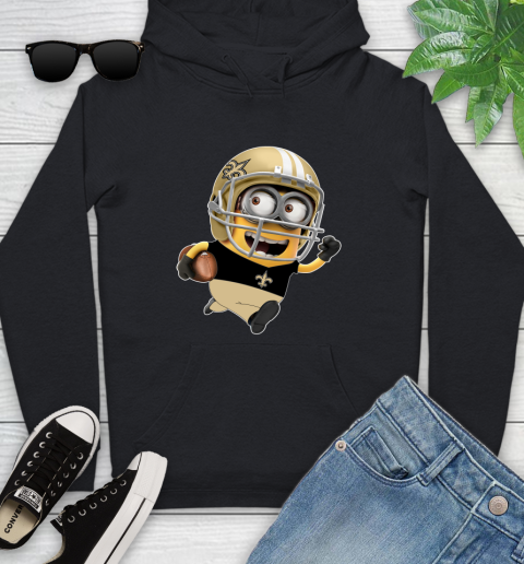 NFL New Orleans Saints Minions Disney Football Sports Youth Hoodie 2