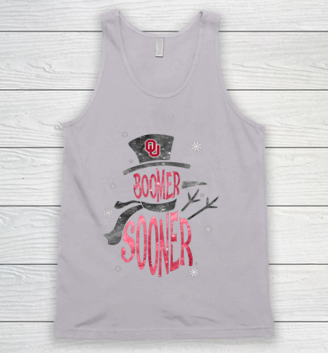 Oklahoma Sooners Christmas Snowman Tank Top 3