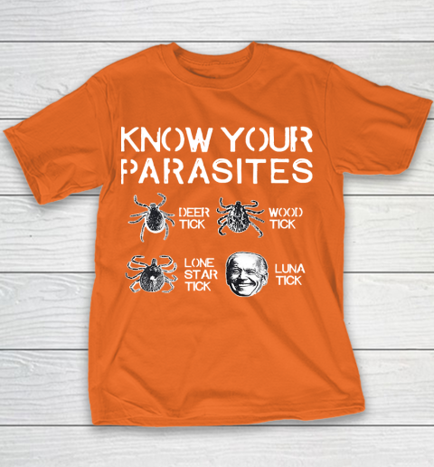 Know Your Parasites Funny Joe Biden Luna Tick Youth T-Shirt 4