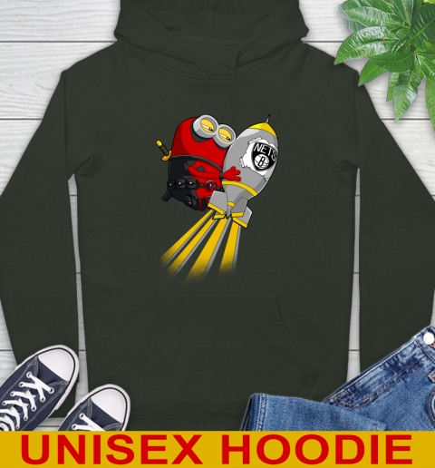 NBA Basketball Brooklyn Nets Deadpool Minion Marvel Shirt Hoodie 12
