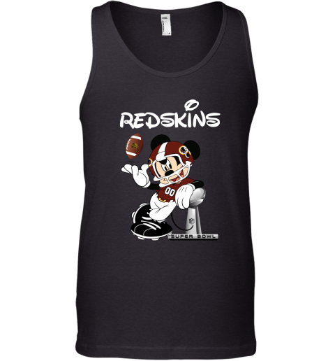 Mickey Redskins Taking The Super Bowl Trophy Football Tank Top