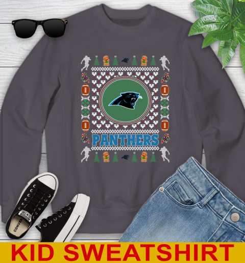 Carolina Panthers Merry Christmas NFL Football Loyal Fan Youth Sweatshirt 5
