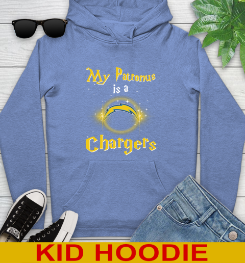 NFL Football Harry Potter My Patronus Is A Los Angeles Chargers Youth Hoodie 12